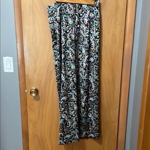 Ann Taylor paisley wide leg pants